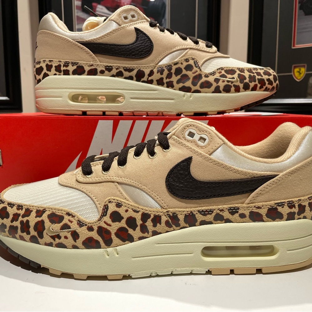 Nike Air Max 1 Sesame Leopard Women's Size 11/Men’s Size 9.5